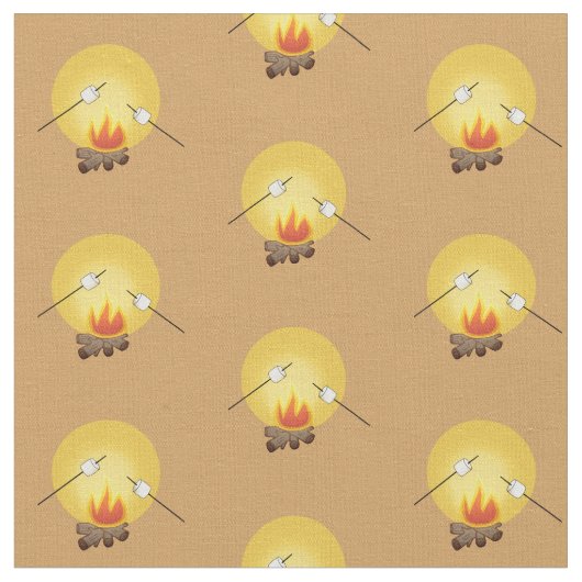 Camping Roasting Marshmallows Stoff (Nahaufnahme)