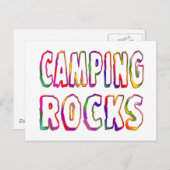 Camping Rocks Postkarte (Vorne/Hinten)