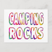 Camping Rocks Postkarte (Vorderseite)