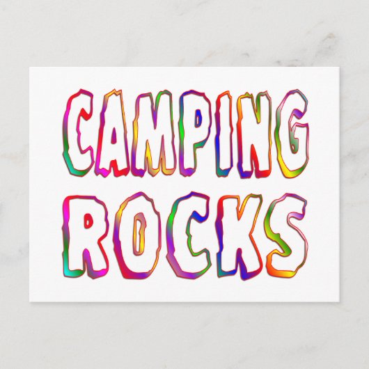 Camping Rocks Postkarte (Vorderseite)
