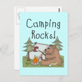 Camping Rocks Postkarte (Vorne/Hinten)