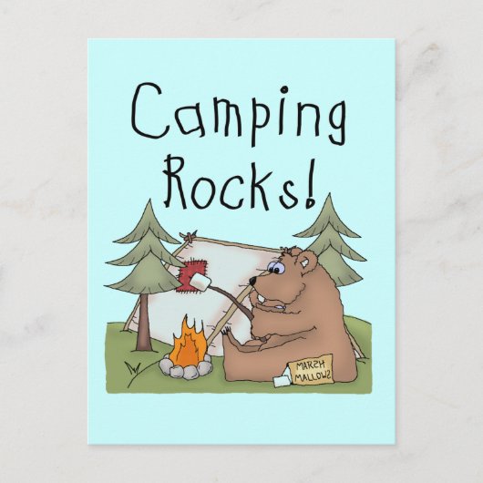 Camping Rocks Postkarte (Vorderseite)