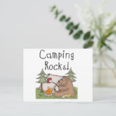 Camping Rocks Postkarte (Stehend Vorderseite)