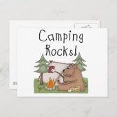 Camping Rocks Postkarte (Vorne/Hinten)