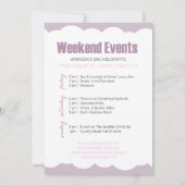 Camping Rucksack Junggeselinnen-Abschied Einladung (Rückseite)