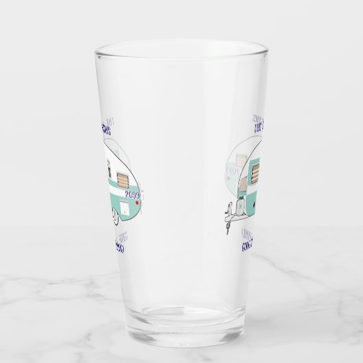 Camping RV Anhänger Camper Beer Pint trinken Glas (Rechts)