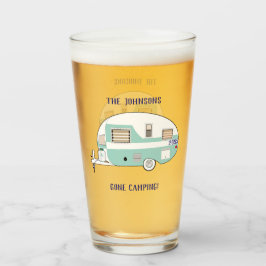 Camping RV Anhänger Camper Beer Pint trinken Glas
