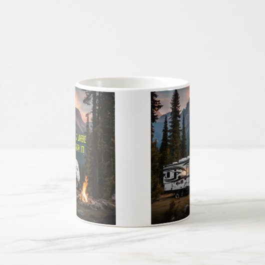 Camping-RV-Anhänger-Zuhause - Kostenvoranschlag Kaffeetasse (Mittel)