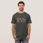 Camping "RV dort dennoch" T - Shirt (Vorne ganz)