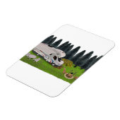Camping RV im Forest Camping Spot Magnet (Linke Seite)