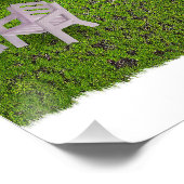 Camping RV im Forest Camping Spot Poster (Ecke)