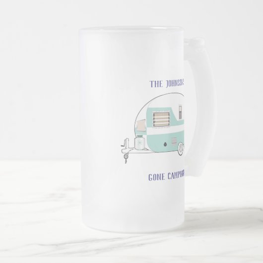 Camping RV Trailer Camper Mattglas Bierglas (VorderseiteRechts)