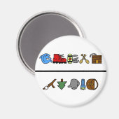 Camping Saubere Geschirrspülmaschine Magnet (Vorderseite/Rückseite)