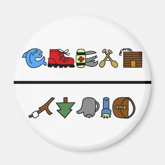 Camping Saubere Geschirrspülmaschine Magnet (Vorne)