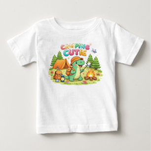 Camping-Schatz – Süßes Unisex-Baby-Outdoor-Abenteu Baby T-shirt