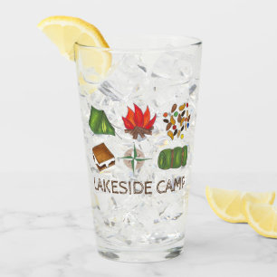 CAMPING Schlafsack Tent Fire S'mores Camp Glas