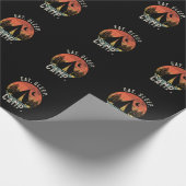 Camping - Schlafzelt essen Geschenkpapier (Ecke)