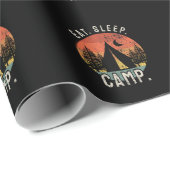 Camping - Schlafzelt essen Geschenkpapier (Rolleneckpunkt)
