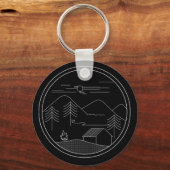 camping, schlüsselanhänger (Vorderseite)