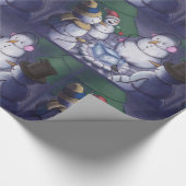 Camping Schneeschauer Weihnachten Geschenkpapier (Ecke)