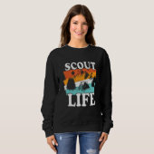 Camping Scout Life Firewood Campfire Camper Rv Car Sweatshirt (Vorne ganz)