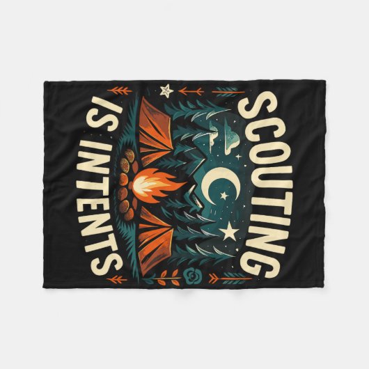 Camping Scouting Is Intents Scout Camper Fleecedecke (Vorderseite (Horizontal))