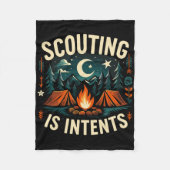 Camping Scouting Is Intents Scout Camper Fleecedecke (Vorderseite)