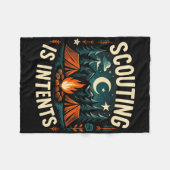Camping-Scouting ist Absichten Scout Camper  Fleecedecke (Vorderseite (Horizontal))