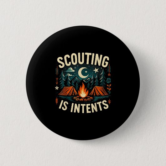 Camping Scouting ist Inzeltenscout-Camper Button (Vorderseite)