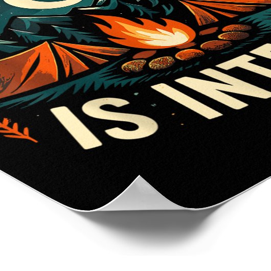 Camping Scouting ist Inzeltenscout-Camper Poster (Ecke)