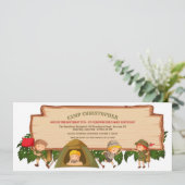 Camping Scouts Geburtstagsparty Einladung (Stehend Vorderseite)