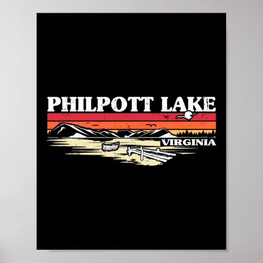 Camping Seebad Philpott Lak Poster (Vorne)