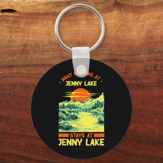 Camping Seesee Jenny Lake Schlüsselanhänger (Vorderseite)