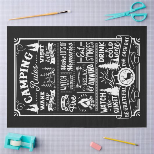 Camping Seidenpapier (Basteln)