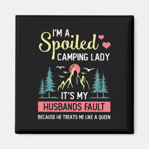 Camping-Shirt Frauen Camper Rv Urlaub Camping Frau Magnet