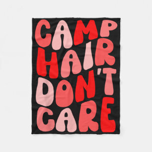 Camping-Shirt für Mädchen 'Camp Hair Don't Care' S Fleecedecke