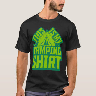 Camping-Shirt unser Zelt Familie T-Shirt