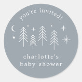 Camping Sie sind eingeladen Runder Aufkleber (Vorderseite)