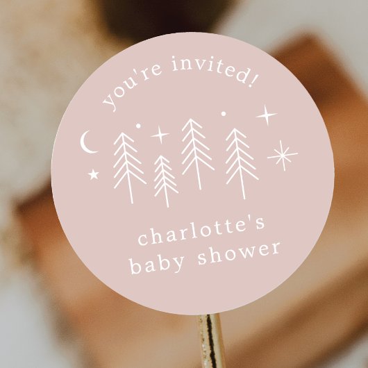 Camping Sie sind eingeladen Runder Aufkleber