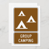 Camping-Signatur Einladung (Vorne/Hinten)