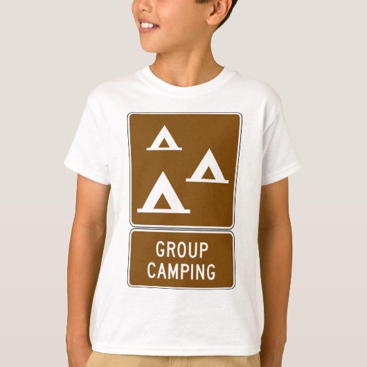 Camping-Signatur T-Shirt (Vorderseite)