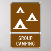 Camping-Signierplakat Poster (Vorne)