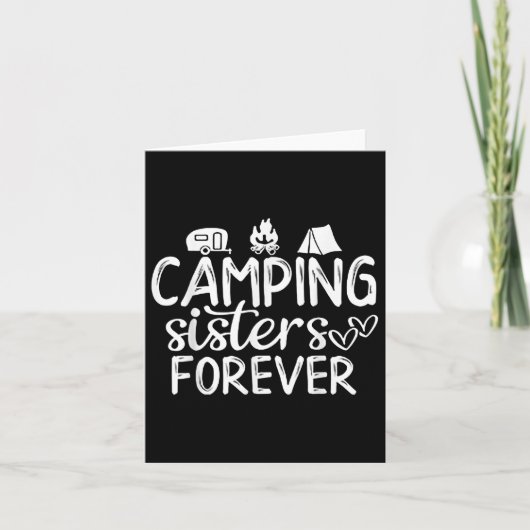 Camping Sisters Forever Karte (Vorderseite)