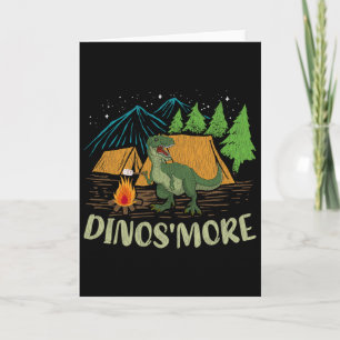Camping S'more Dinosaur Liebhaber Lustiger Dinosau Karte