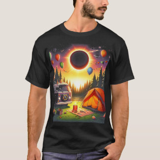 Camping Solar Eclipse mein erstes Gesamtsolarmee T-Shirt