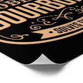 Camping Solves Most Of My Problems Bourbon Solves  Poster (Ecke)
