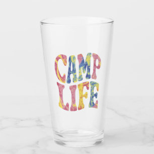 Camping Sommer Mädchen Camping Leben Tie-Dye Retro Glas