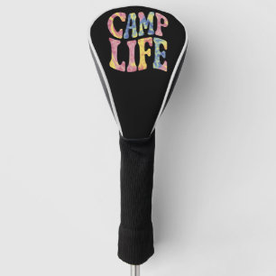 Camping Sommer Mädchen Camping Leben Tie-Dye Retro Golf Headcover