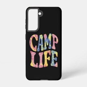 Camping Sommer Mädchen Camping Leben Tie-Dye Retro Samsung Galaxy Hülle