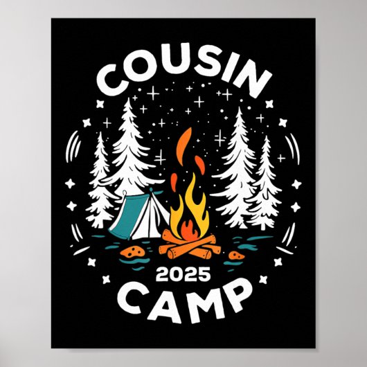 Camping-Sommerferien-Crew-Cousin-Camp 2025  Poster (Vorne)